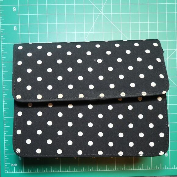 Vanessa Polka Dot Clutch Vtg Glam Girlhoodcore  Feminine Crossbody Convertible - Picture 12 of 13